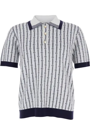 Casablanca Top, Herre, Flerfarvet, L, Bomuld, Hvid Polo med Klassisk Krave