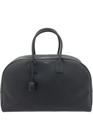 Saint Laurent Taske, Herre, Sort, ONE SIZE, Læder, Elegant Bowling Rejsetaske