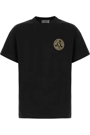 VERSACE Top, Herre, Sort, XL, Bomuld, Afslappet Bomulds T-Shirt til Mænd