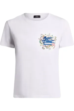 Etro Top, Dame, Hvid, XS, Bomuld, Stilfuld Kvinders Bomulds T-shirt