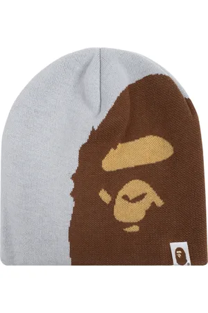 A Bathing Ape Tilbehør, Herre, Grå, ONE SIZE, Bomuld, Kasket med logo