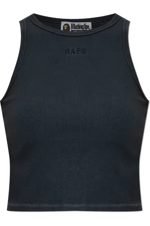 A Bathing Ape Top, Dame, Sort, M, Bomuld, Top med logo