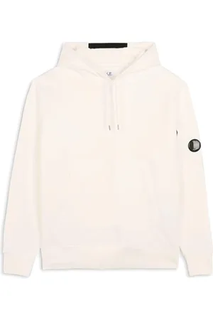 C.P. Company Sweathshirts & Hoodies, Herre, , M, Bomuld, Hvid Hættetrøje Komfort Stil