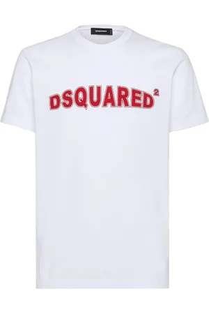 Dsquared2 Top, Herre, Hvid, XL, Uld, Stilfulde T-shirts til mænd og kvinder