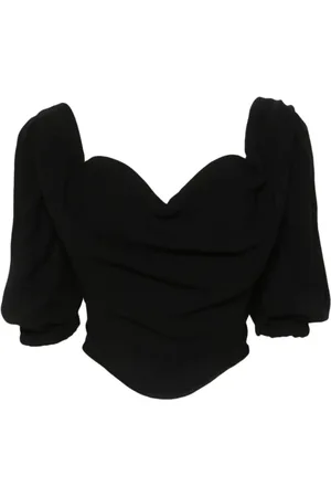Vivienne Westwood Bluser & Skjorter, Dame, Sort, M, Sort Corsage Top til Søndags Outfits