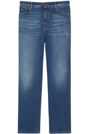Max Mara Jeans, Dame, Blå, 3XS, Denim, Straight Leg Denim Bukser