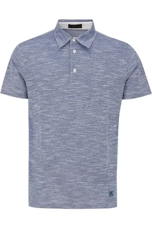 corneliani Top, Herre, Blå, M, Bomuld, Blå Bomuld Polo Skjorte
