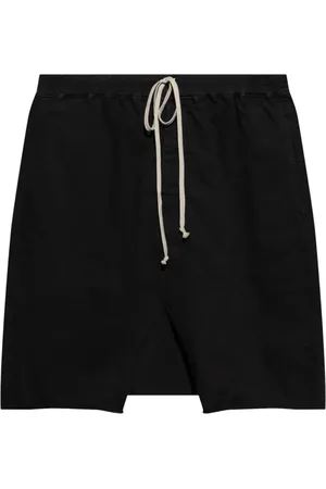 Rick Owens Shorts, Herre, Sort, L, Bomuld, Drawstring Pods Bukser