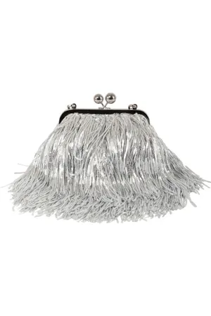 Max Mara Taske, Dame, Grå, ONE SIZE, Uld, Stilfuld taske