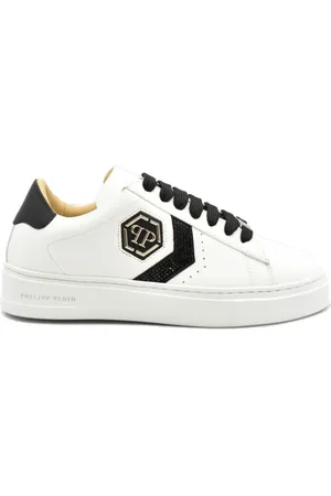 Philipp Plein Sko, Dame, Hvid, 36 EU, Afslappede Sneakers til Mænd og Kvinder