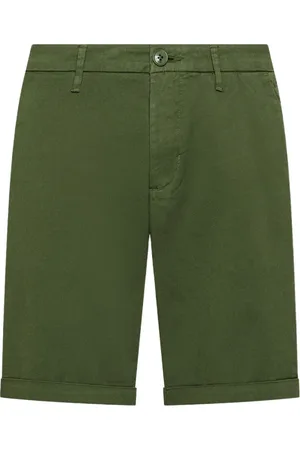 sun68 Shorts, Herre, Grøn, W33, Bomuld, Chino Shorts i Bomuld Elastan Blanding