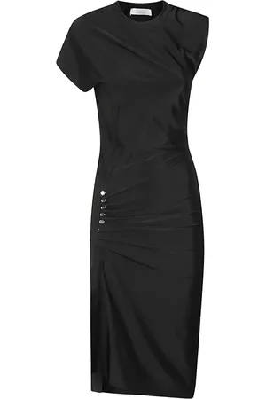 Paco rabanne Kjole, Dame, Sort, XS, Elegant Midi Kjole