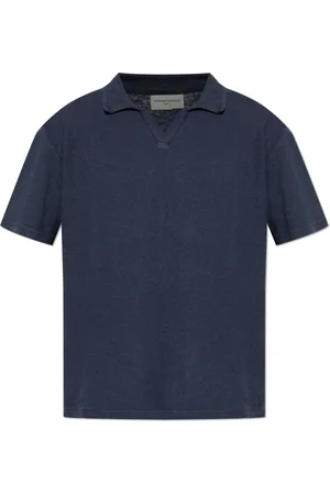 OFFICINE GENERALE Top, Herre, Blå, XL, Bomuld, Polo