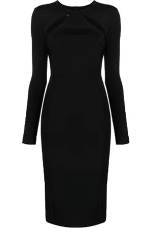 Pinko Kjole, Dame, Sort, XS, Uld, Stilfulde Kjoler til enhver lejlighed
