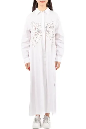 Max Mara Kjole, Dame, Hvid, M, Elegant Kjole fra Studio