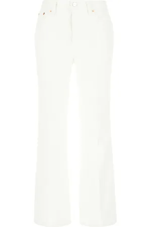 Gucci Jeans, Dame, Hvid, W28, Denim, Klassiske Denim Jeans til hverdagsbrug