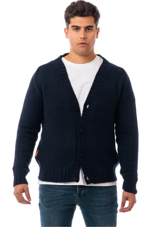 sunseeker Strik, Herre, Blå, L, Uld, Cardigan Sweater til Kvinder