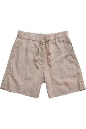 Blauer Shorts, Dame, , W27, Linned, Linnedshorts Garth stil