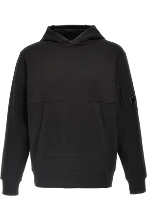 C.P. Company Sweathshirts & Hoodies, Herre, Sort, S, Bomuld, Sort Hættetrøje Komfort Stil