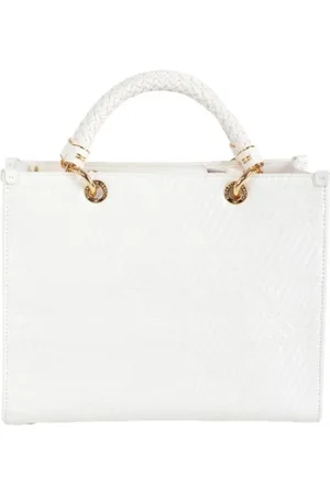 Elisabetta Franchi Taske, Dame, Hvid, ONE SIZE, Elegant Taske af