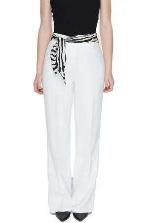 ONLY Bukser, Dame, Hvid, XS L32, Polyester, Hvide Bootcut Polyester Bukser