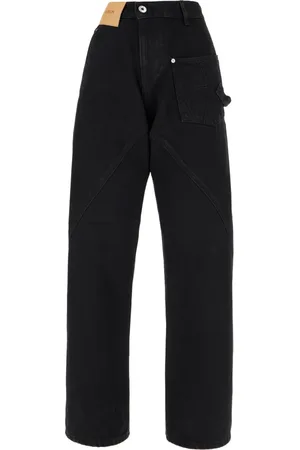 J.W.Anderson Jeans, Dame, Sort, W28, Denim, Straight Denim Jeans til Kvinder