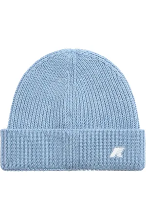 K-Way Tilbehør, unisex, Blå, ONE SIZE, Uld, Cardigan Stitch Hat