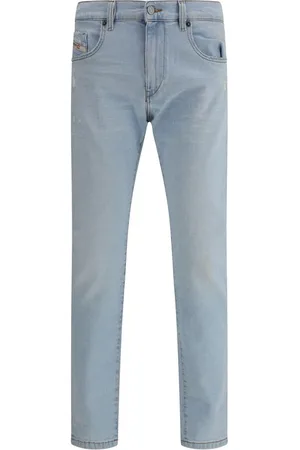 Diesel Jeans, Herre, Blå, W33, Bomuld, Vintage Slim Leg Jeans
