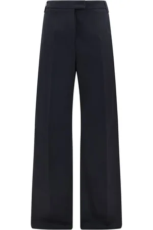 Thelatest Bukser, Dame, Blå, 2XS, Uld, Elegant Wide Leg Pants