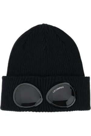 C.P. Company Tilbehør, Herre, Blå, ONE SIZE, Bomuld, Blå Beanie Hat Tilbehør