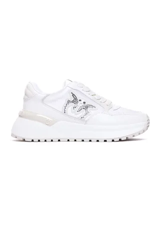 Pinko Sko, Dame, Hvid, 37 EU, Sneaker Calf Gem 07 Sko