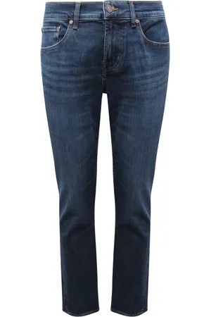 7 for all Mankind Jeans, Herre, Blå, W29, Uld, Slimmy Tape Bukser Mørkeblå