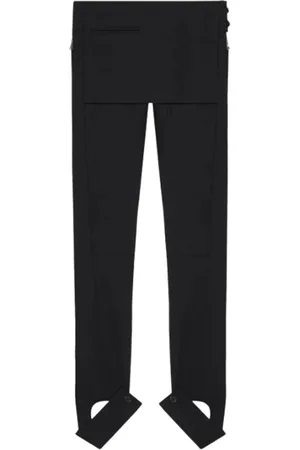 Courrèges Bukser, Dame, Sort, XS, Uld, Sort Stilfulde Polywool Bukser