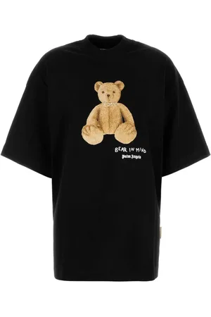 Palm Angels Top, Dame, Sort, M, Bomuld, Sort Bomuld Oversize T-Shirt