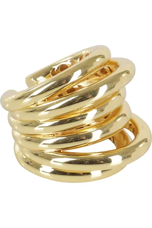 FEDERICA TOSI Tilbehør, Dame, Gul, S, Uld, Elegant Guld Ring Ale Ny