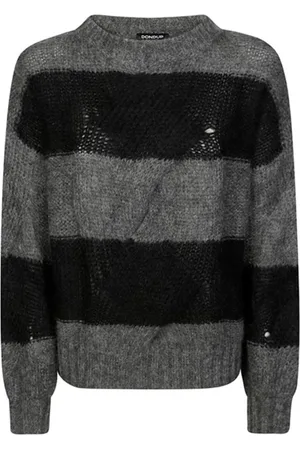 Dondup Strik, Dame, Grå, XS, Uld, Stilfulde Sweaters til enhver lejlighed