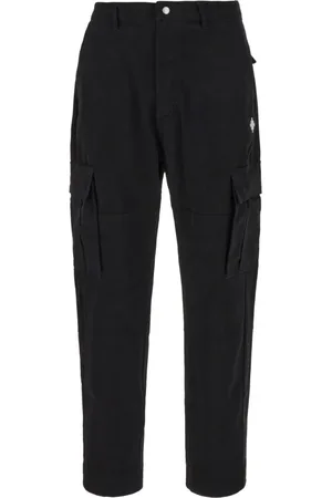MARCELO BURLON Bukser, Herre, Sort, S, Uld, Stilfulde bukser til mænd