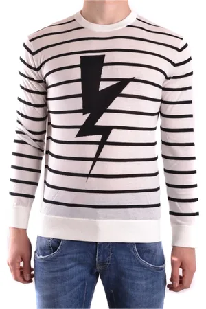 Neil Barrett Strik, Herre, Flerfarvet, XL, Uld, Stilfulde Sweaters til Mænd