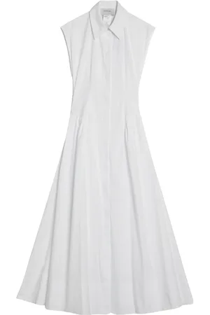 Sportmax Kjole, Dame, Hvid, XS, Uld, Lang Kvindedragt Elegant Stil