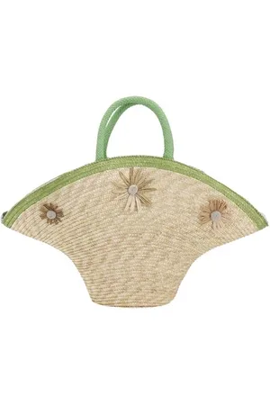 La Milanesa Taske, Dame, , ONE SIZE, Stråhåndtaske med geometrisk design