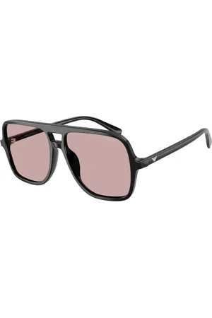 Emporio Armani Tilbehør, Herre, Sort, 57 MM, Uld, Stilfulde solbriller Ea4252U