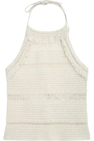 Isabel Marant Top, Dame, , S, Hæklet Top Araliane Stil