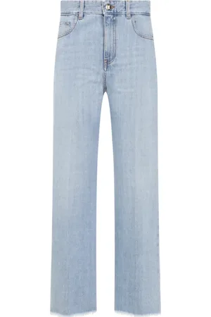 Giambattista Valli Jeans, Dame, Blå, XS, Denim, Lys Blå Denim Ankel Jeans