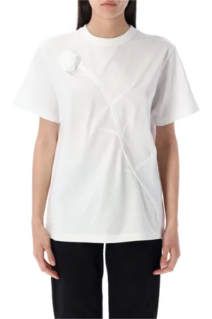 COPERNI Top, Dame, Hvid, S, Bomuld, Hvid Rose Boxy T-Shirt