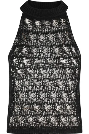 Roberto Collina Top, Dame, Sort, M, Bomuld, Blonde Punk Top Sort Strik