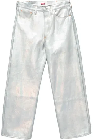 JUNYA WATANABE Bukser, Dame, Grå, S, Denim, Sølv Denim Bukser