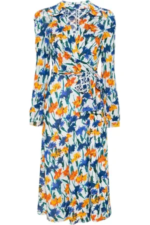 Diane von Furstenberg Kjole, Dame, Flerfarvet, S, Uld, Stilfulde Kvinders Kjolekollektion