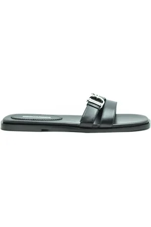 Dsquared2 Sko, Dame, Sort, 38 EU, Uld, Stilfulde Sommer Sandaler til Kvinder