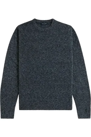 Fred Perry Strik, Herre, Blå, L, Uld, Stilfulde Sweaters til Mænd og Kvinder