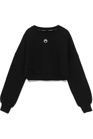 Marine Serre Sweathshirts & Hoodies, Dame, Sort, XS, Sort Sweater Kollektion
